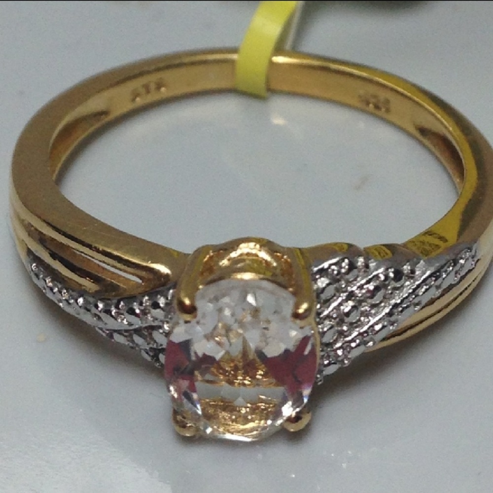 🔥NWT! Genuine 1.20 ct Topaz 14kt/ .925 stamped